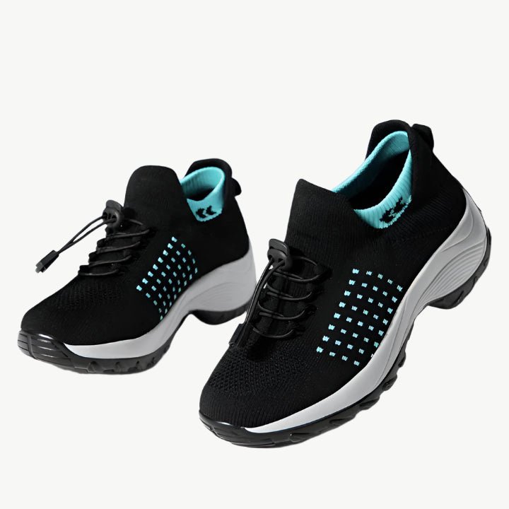 Margot - Leichte, bequeme Turnschuhe - Mayfair ModaSchwarz / Türkis35