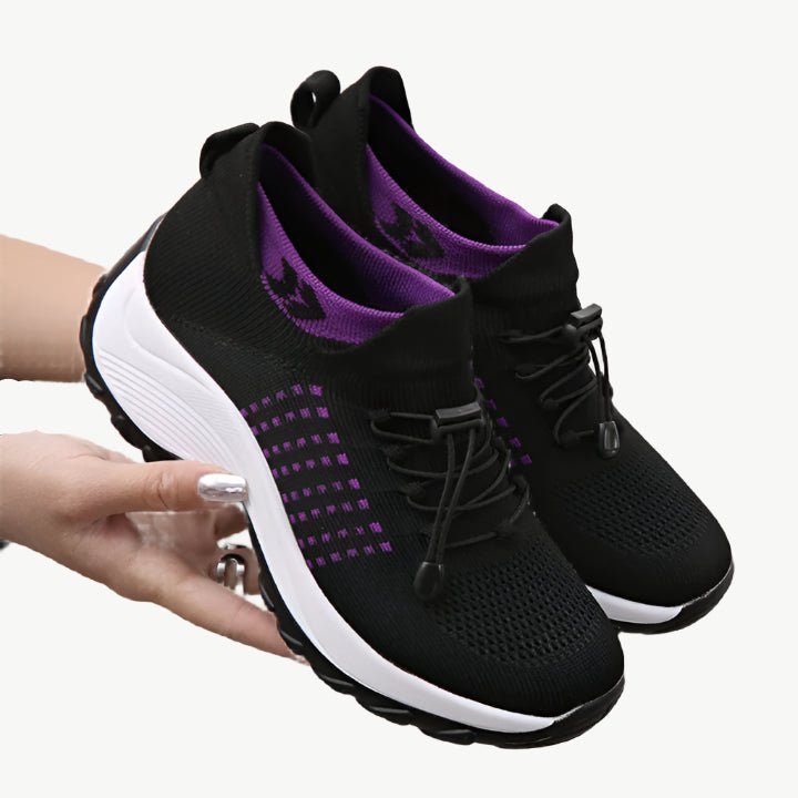 Margot - Leichte, bequeme Turnschuhe - Mayfair ModaSchwarz / Violett35