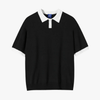 MEN'S LOOSE SLEEVE POLO - Mayfair ModaSchwarzM