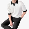 MEN'S LOOSE SLEEVE POLO - Mayfair ModaSchwarzM