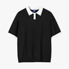 MEN'S LOOSE SLEEVE POLO - Mayfair ModaSchwarzM