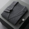 Merino Woll - Strickjacke Pullover - Mayfair ModaDunkelgrauS