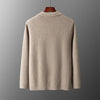 Merino Woll - Strickjacke Pullover - Mayfair ModaDunkelgrünS