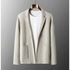 Merino Woll - Strickjacke Pullover - Mayfair ModaDunkelgrünS