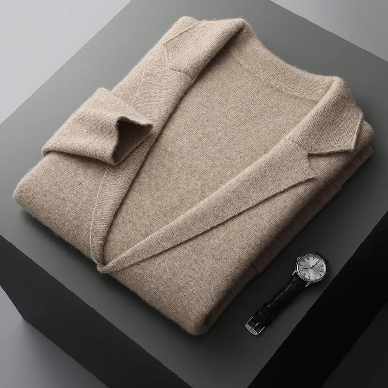 Merino Woll - Strickjacke Pullover - Mayfair ModaKamelS