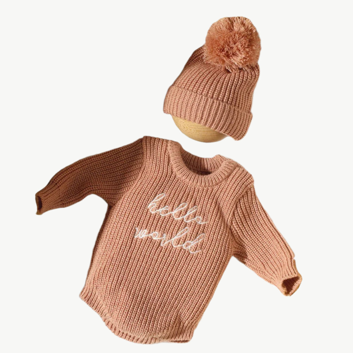 Neugeborenes Strick Bodysuit Set – Hypoallergen & Umweltfreundlich für Empfindliche Babyhaut - Mayfair ModaLila0 - 1 Monat