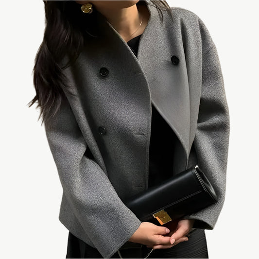 Nivelle - Retro - Wollmix - Doppelreiherjacke - Mayfair ModaGrauS