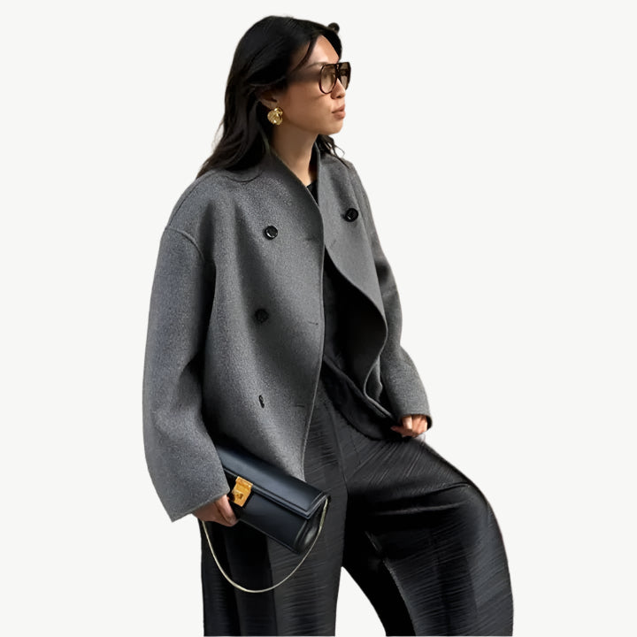 Nivelle - Retro - Wollmix - Doppelreiherjacke - Mayfair ModaGrauS