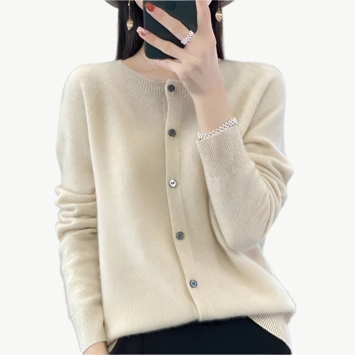 Noirella - Merino Wollpullover - Mayfair ModaBeigeS
