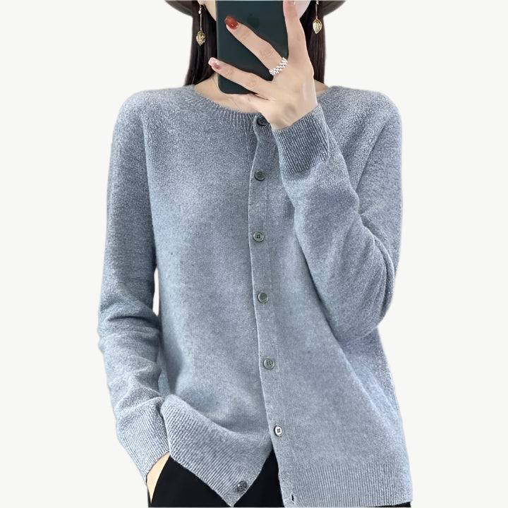Noirella - Merino Wollpullover - Mayfair ModaGrauS