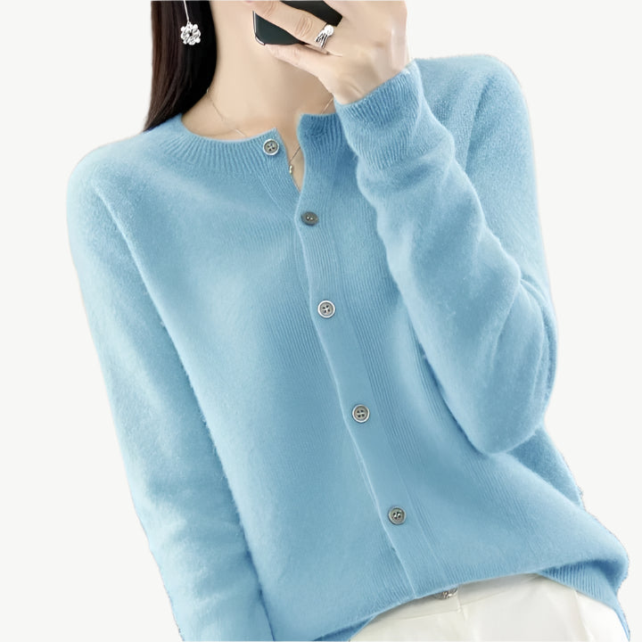 Noirella - Merino Wollpullover - Mayfair ModaSeeblauS