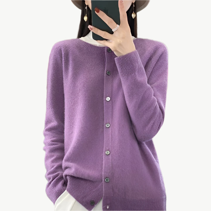 Noirella - Merino Wollpullover - Mayfair ModaViolettS