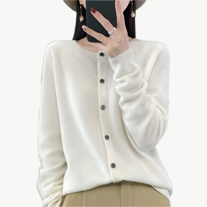 Noirella - Merino Wollpullover - Mayfair ModaWeißS