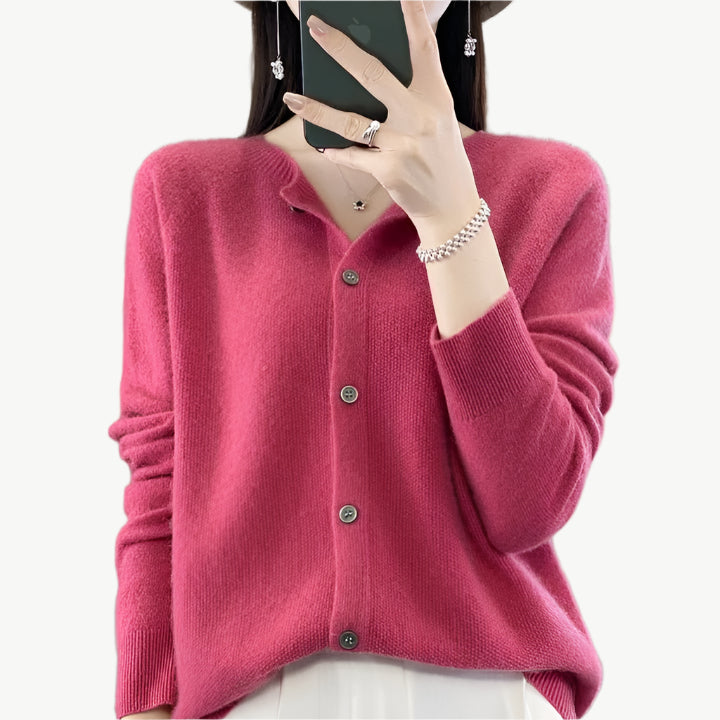 Noirella - Merino Wollpullover - Mayfair ModaZiegelrotS