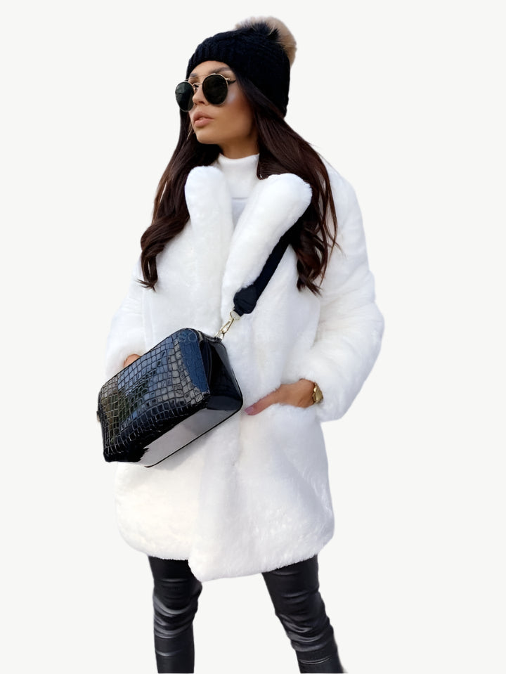 Orlusia - Luxus - Kunstpelzjacke - Mayfair ModaBlauS