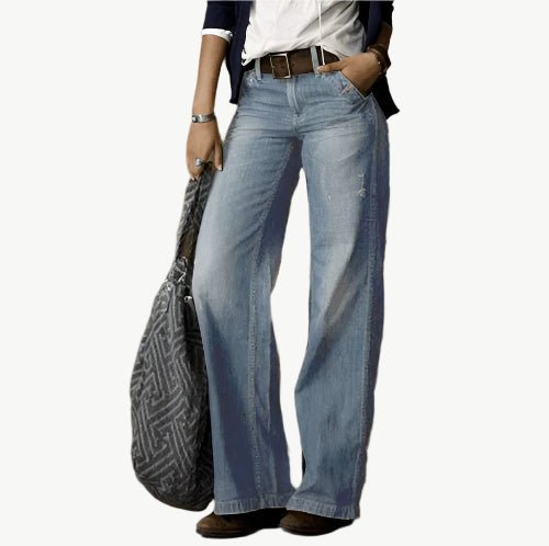Paloma - Jeans mit weitem Bein - Mayfair ModaHellblauS