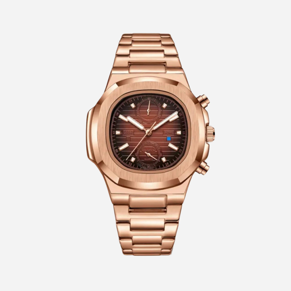 Pladen Luxus Uhr - Mayfair ModaRoségold - Root Beer