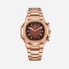 Pladen Luxus Uhr - Mayfair ModaRoségold - Root Beer
