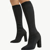 Selvia - Bequeme Sockenstiefel - Mayfair ModaSchwarz4.5