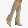 Selvia - Bequeme Sockenstiefel - Mayfair ModaWarmes Beige4.5