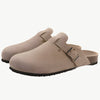 Sena - Moderne modische Wildlederpantoffeln - Mayfair ModaBraun35