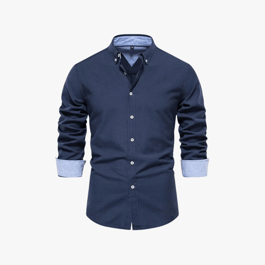 SPRING COTTON BLEND SHIRT - Mayfair ModaMarineS