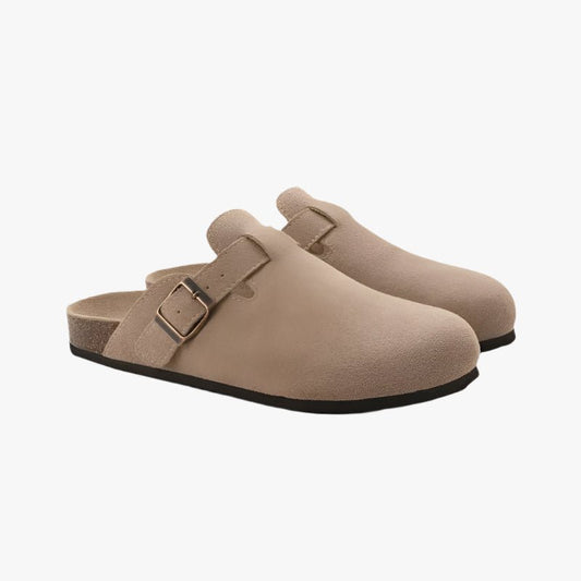SUEDE CLOGS - Mayfair ModaBeigeEU 38 / UK 5