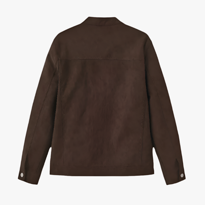 SUEDE LEATHER JACKET - Mayfair ModaBraunS
