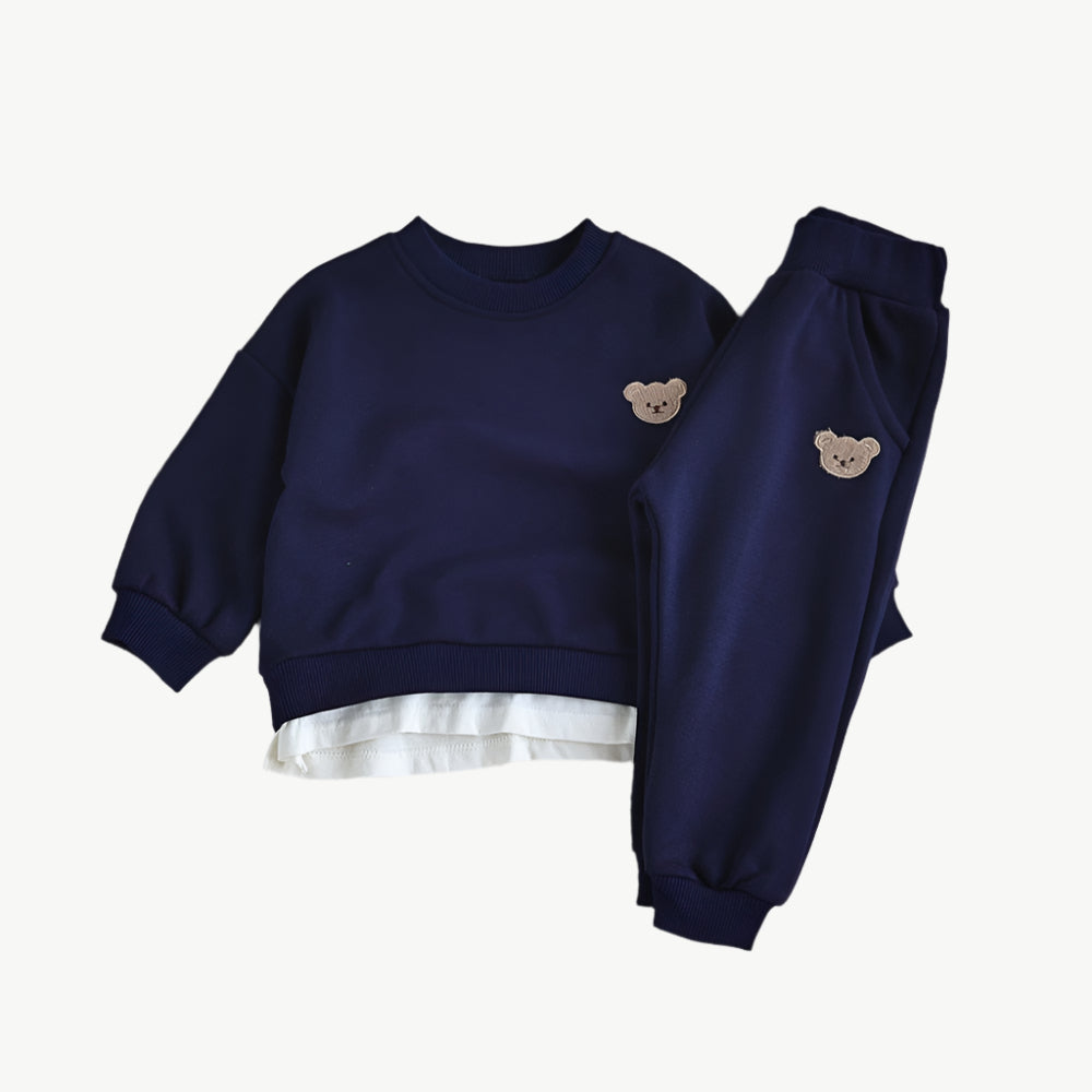 Teddybär - Jogger - Set aus Bio - Baumwolle – Hypoallergen & Atmungsaktiv für Empfindliche Haut - Mayfair ModaGelb6 - 12M