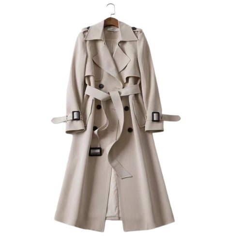 Zaiya - Britischer Herbst - Trenchcoat - Mayfair ModaBlass TaupeS