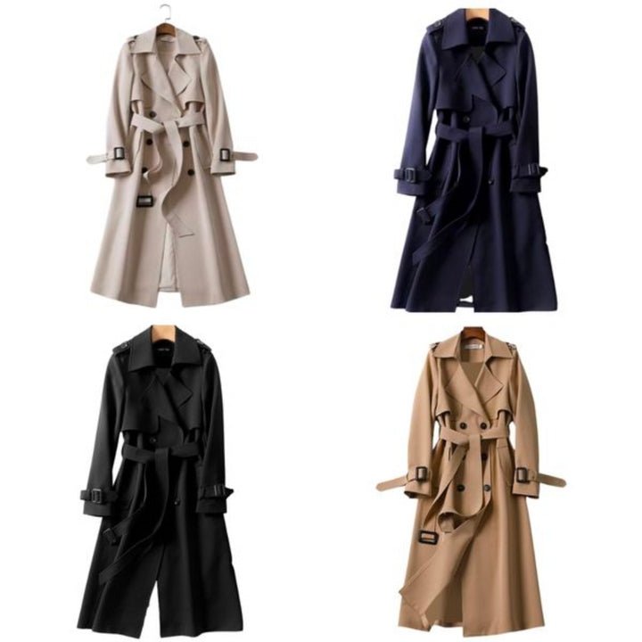 Zaiya - Britischer Herbst - Trenchcoat - Mayfair ModaBlass TaupeS