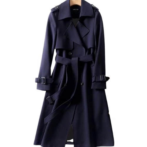 Zaiya - Britischer Herbst - Trenchcoat - Mayfair ModaDunkelblauS