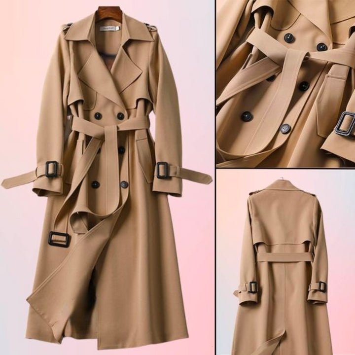 Zaiya - Britischer Herbst - Trenchcoat - Mayfair ModaKhakiS