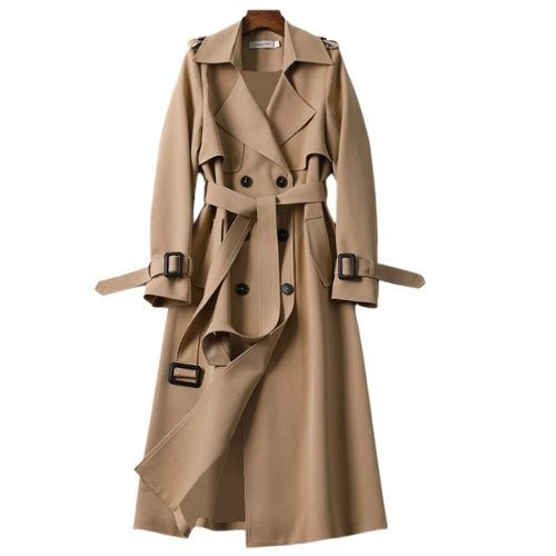 Zaiya - Britischer Herbst - Trenchcoat - Mayfair ModaKhakiS