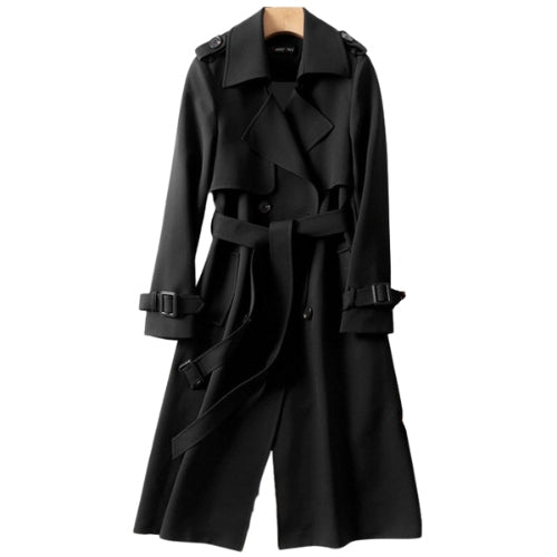 Zaiya - Britischer Herbst - Trenchcoat - Mayfair ModaSchwarzS
