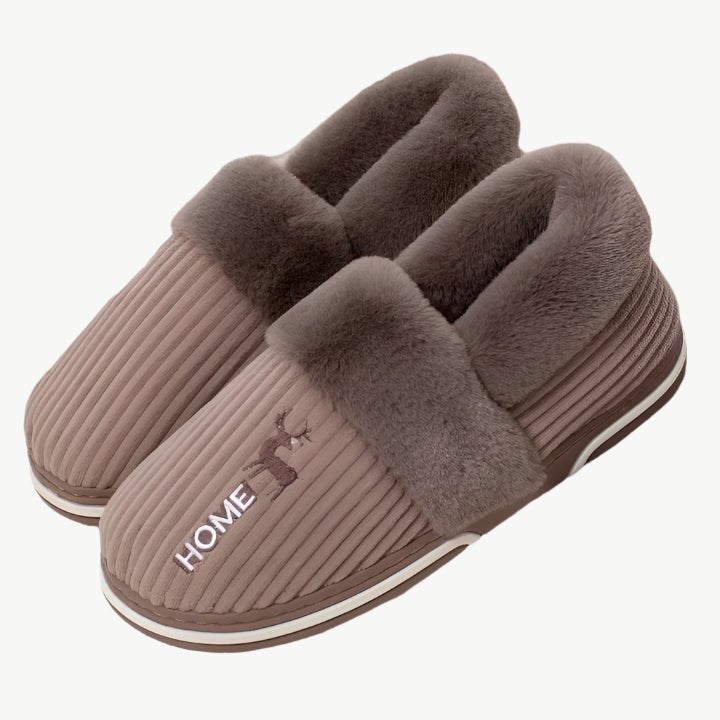 Zazie – Kuschelige Winter - Fellhausschuhe - Mayfair ModaBraun 235 - 36