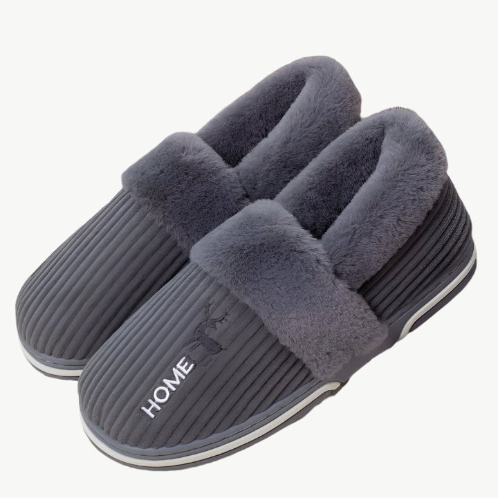 Zazie – Kuschelige Winter - Fellhausschuhe - Mayfair ModaGrau35 - 36