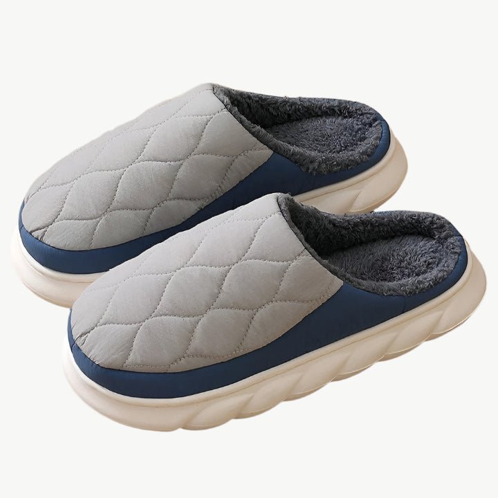 Zazie – Kuschelige Winter - Fellhausschuhe - Mayfair ModaGraublau35 - 36