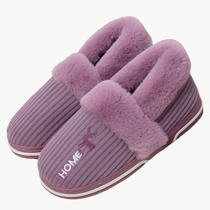 Zazie – Kuschelige Winter - Fellhausschuhe - Mayfair ModaLila35 - 36