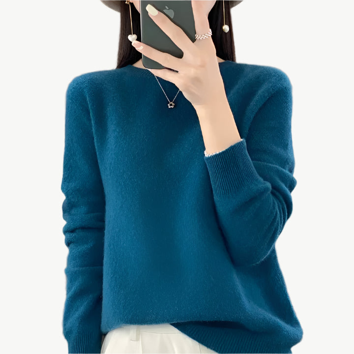 Zephy - Luxuriöser, weicher Sweater - Mayfair ModaMarineblauS
