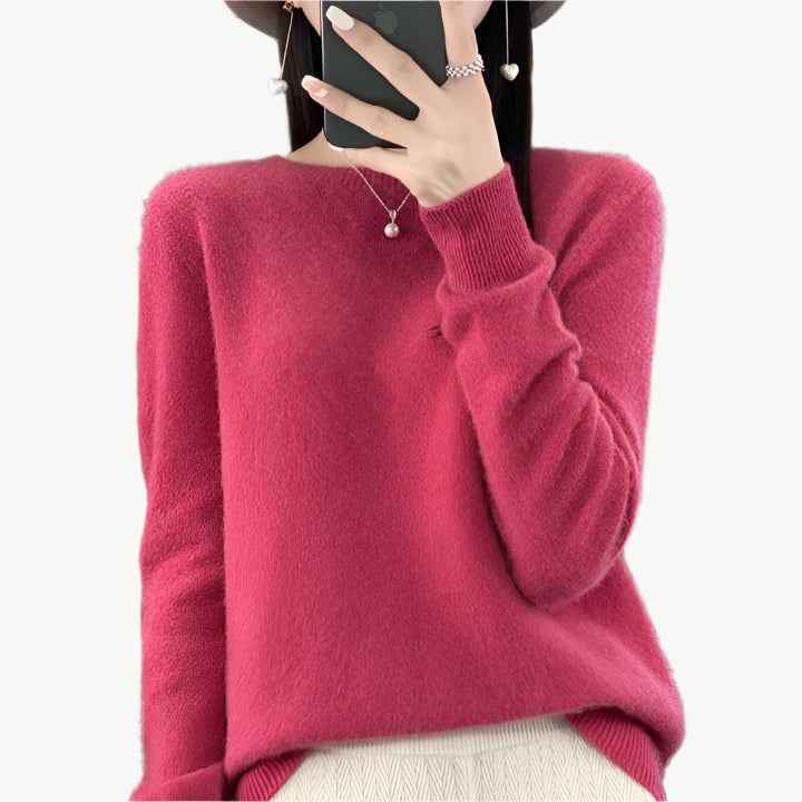 Zephy - Luxuriöser, weicher Sweater - Mayfair ModaRosenrotS