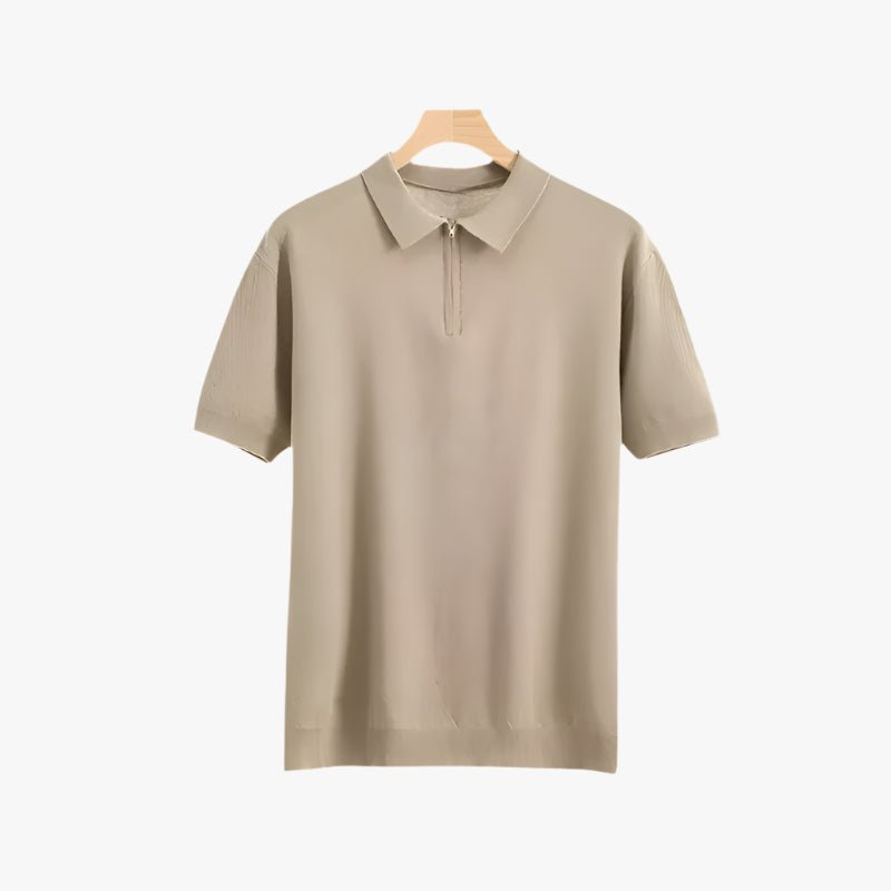 ZIP UP POLO - Mayfair ModaBeigeS